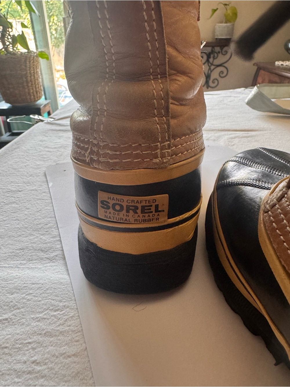 Sorel Women's Winter Lace-Up Boots Vintage Kaufman Caribou Made in Canada - Picture 7 of 10